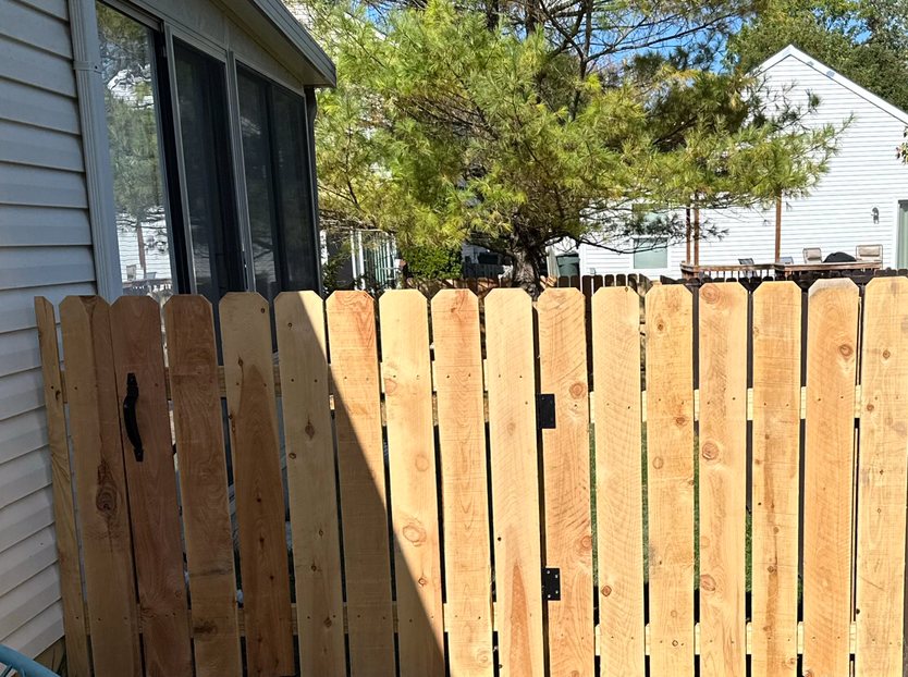 New privacy fence